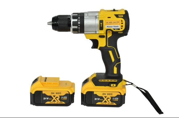 SNAİKER Yeni Seri DARBELİ13mm 21v 1.3a akülü vidalama - 4