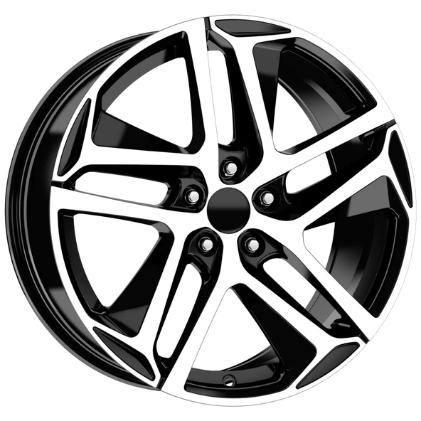 R1 Wheels 17 inç 5*108 ET40 Parlak Siyah Jant Takımı (J-2877)