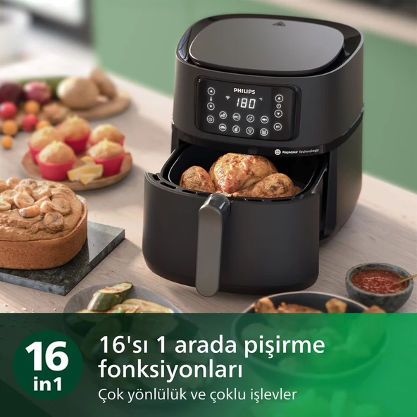 Philips Airfryer HD9285/96 5000 Serisi XXL Connected 7.2 lt Yağsız Fritöz - 2
