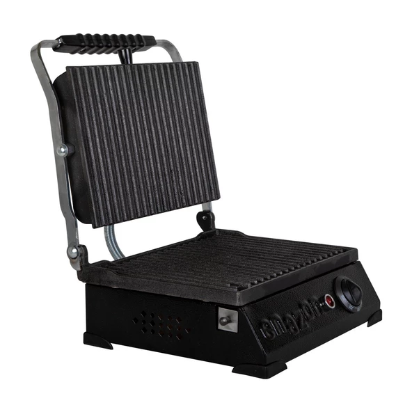 8 Dilim Elektrikli Saf Döküm Tost Makinesi  (Döküm 30x23) - Siyah - 2