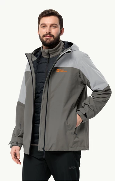 Jack Wolfskin Glaabach 3In1 JKT M Erkek Outdoor Ceket