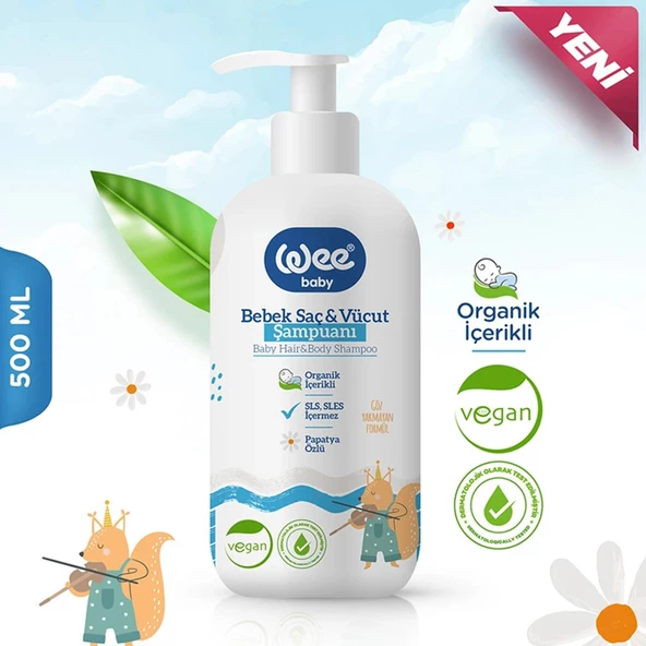 Wee Baby Bebek Saç ve Vücut Şampuanı 500 ml - 2