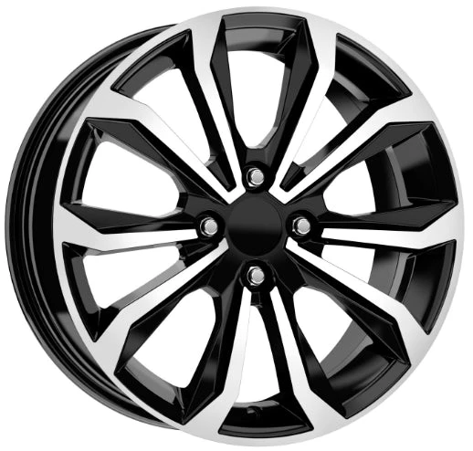R1 Wheels 17 inç 4*100 ET35 Parlak Siyah Jant Takımı (J-2910)