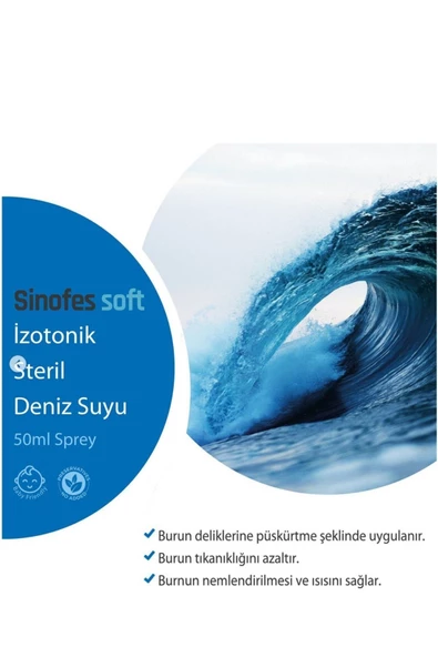 Dr. Wagner Sinofes Soft Izotonik Steril Deniz Suyu 50 Ml - 2