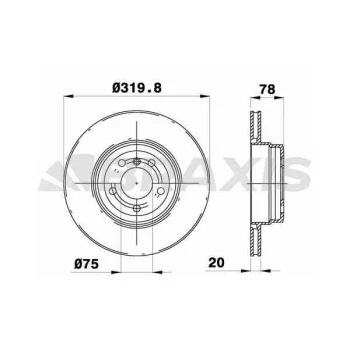 FREN DISKI ARKA BMW X5 E70 LCI F15  X6 E71 F16 - BRAXIS AD0981