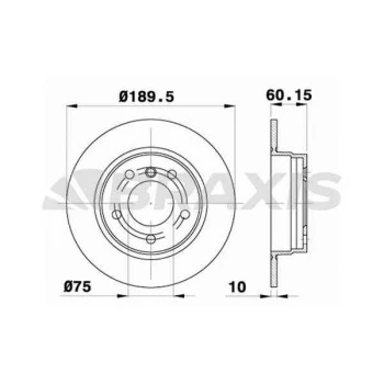 FREN DISKI ARKA BMW E36 91-98 E46 97-05 - BRAXIS AE0146