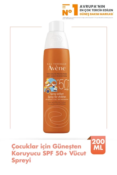 Çocuklar için Güneşten Koruyucu SPF 50+ Vücut Spreyi 200 ml