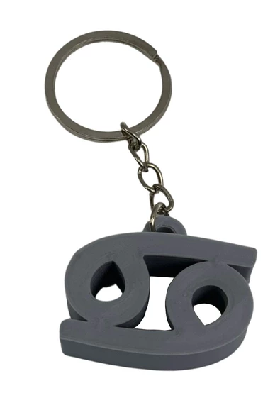 Yengeç Burcu Anahtarlık Gri ürün görseli 1