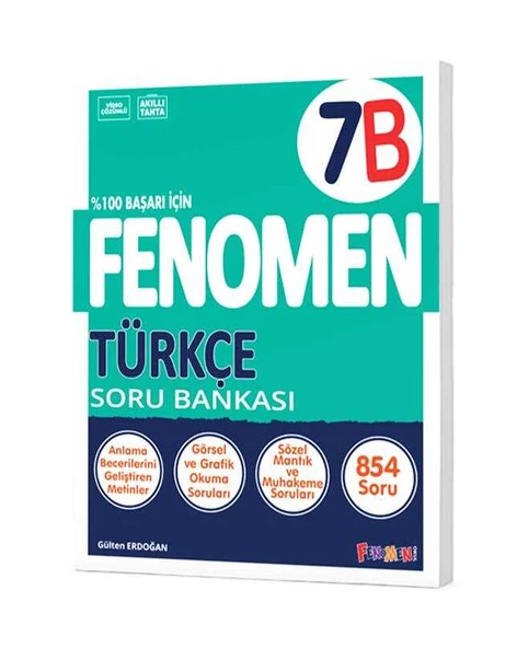 Fenomen Yayınları 7.Sınıf Türkçe B Soru Bankası