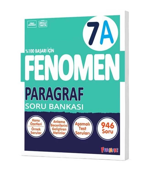 Fenomen Yayınları 7. Sınıf Paragraf Fenomen A Soru Bankası