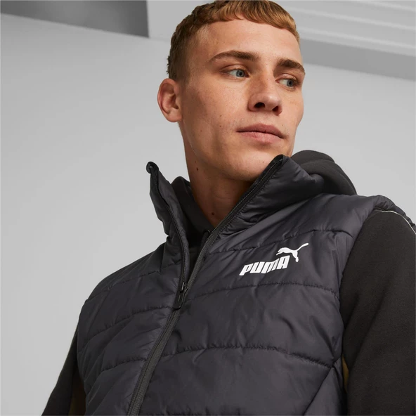 Puma ESS Padded Vest Puma Black Erkek Yelek - 3