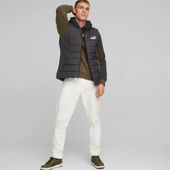 Puma ESS Padded Vest Puma Black Erkek Yelek - 5