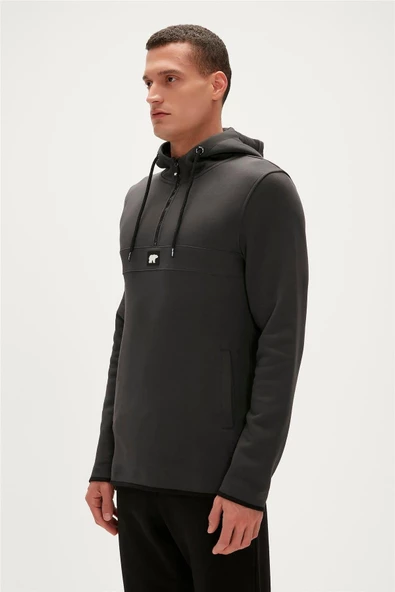 Bad Bear Defence Half-Zip Hoodie Erkek Sweatshirt - 3