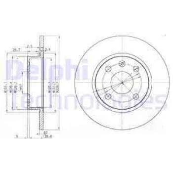 ARKA FREN DISK AYNASI CORSA C 1.4 1.8 03- CORSA C 1.4 1.8 00-03 TIGRA TWINTOP 1.8 04- - DELPHI BG3771