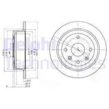 ARKA FREN DISKI LACETTI - DELPHI BG4091