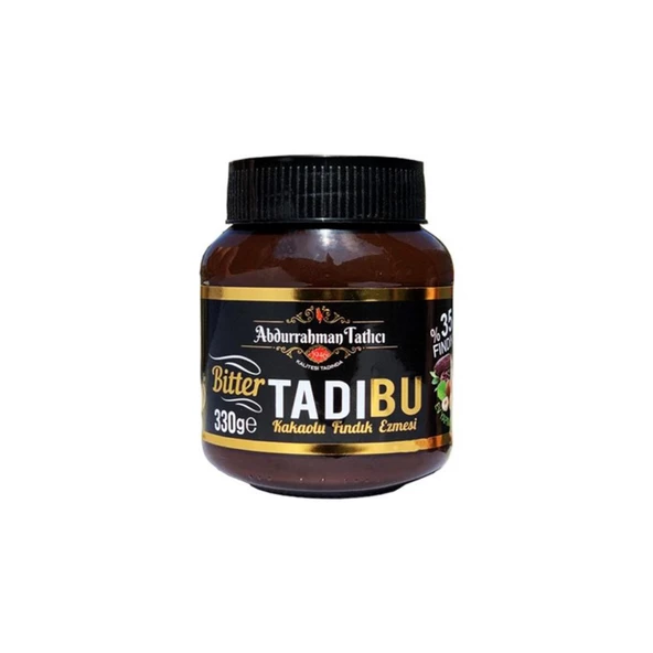 Abdurrahman Tatlıcı Tadıbu Bitter Kakaolu Fındık Ezmesi 330 gr