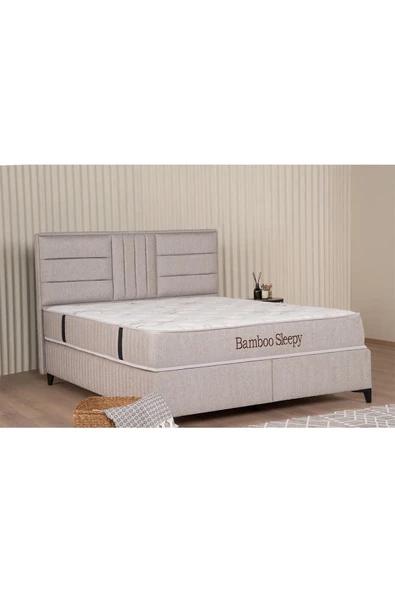Kilim Mobilya Bamboo Sleepy Sandıklı Baza Bej (BAŞLIK VE YATAK DAHİL DEĞİLDİR) 160X200 - Resim 3