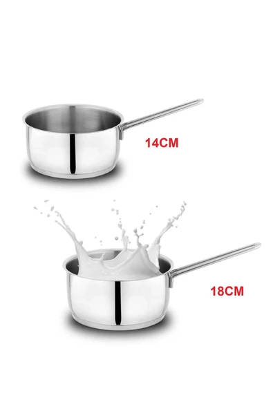 Schafer Held Çelik İndüksiyon Uyumlu İkili Kaçerola Set 14 cm-18 cm