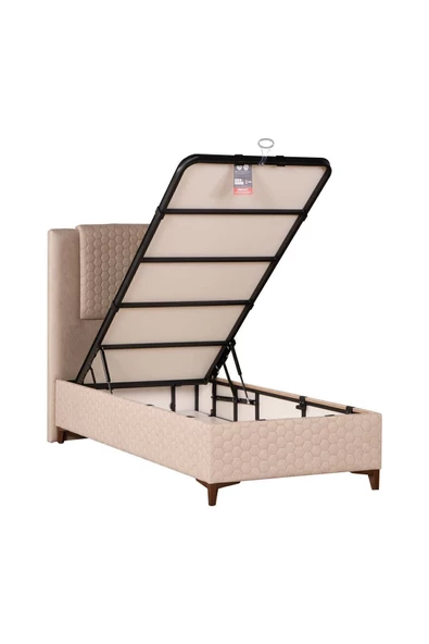 Kilim Mobilya Ortopedia Sandıklı Baza Krem (BAŞLIK VE YATAK DAHİL DEĞİLDİR) 100X200 - Resim 5