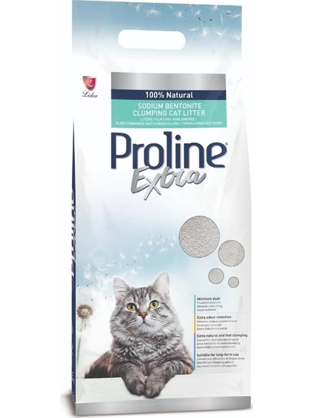 Proline Extra Topaklanan Bentonit Kedi Kumu 10Kg