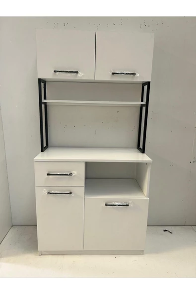 Mirobi Minas Çok Amaçlı Beyaz Airfry Dolabı Kahve Köşesi - 4