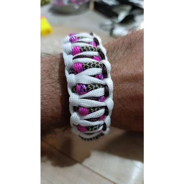 Paracord Bileklik karışık renk orjinal el örmesi      ÜCRETSİZ KARGO