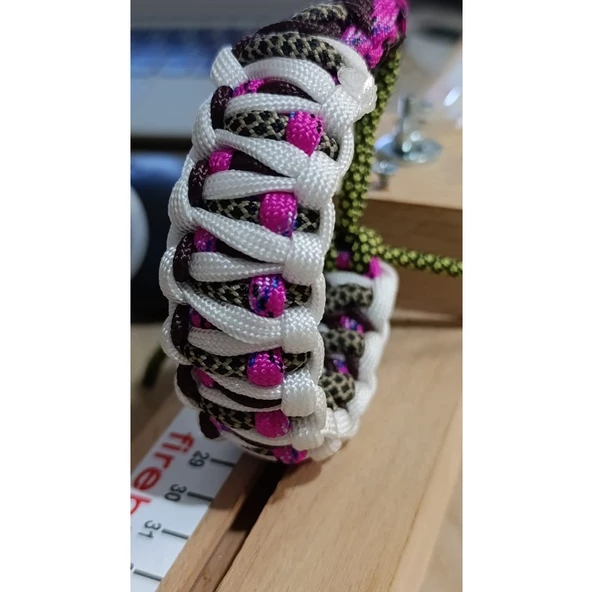 Paracord Bileklik karışık renk orjinal el örmesi      ÜCRETSİZ KARGO - 3