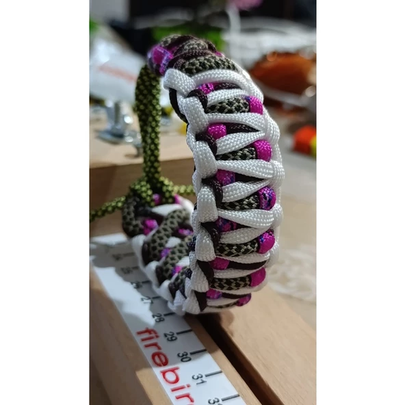 Paracord Bileklik karışık renk orjinal el örmesi      ÜCRETSİZ KARGO - 2
