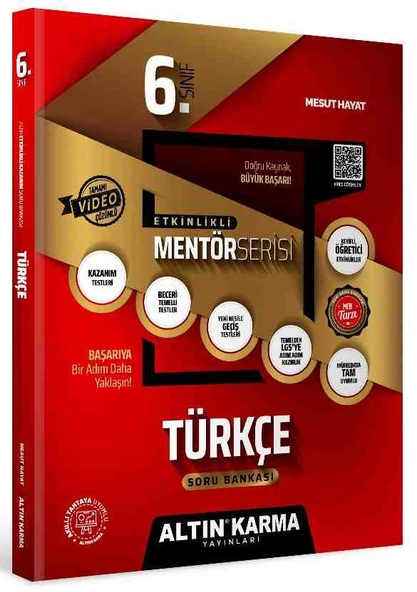 ALTINKARMA 6.Sınıf Türkçe Altın Etkinlikli Kazanım SB Yazar MESUT HAYAT