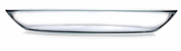 Cam Kayık Tabak Salata Tabağı Meyve Tabağı 2 Adet 29 CM - 3