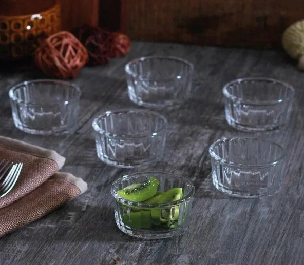 Paşabahçe Ramekin Mini Cam Kase Sosluk Reçellik 6lı 53943 - 2