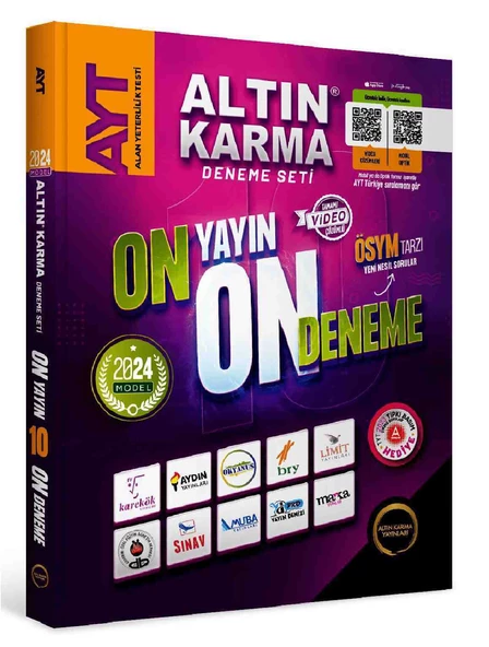 ALTINKARMA AYT 10+1 Deneme Seti 2024