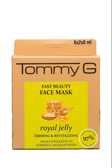 FAST BEAUTY F.MASK ROYAL JELLY TG BOX - HIZLI GÜZELLİK MASKESİ ARI SÜTÜ - TG5FB-BJE-F15