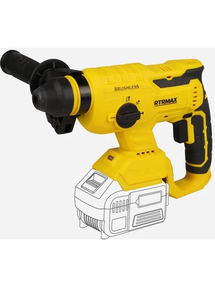 Rtrmax Elektropnömatik Kırıcı ve Delici Matkap 2.2j (Aküsüz) RTX2095B ürün görseli