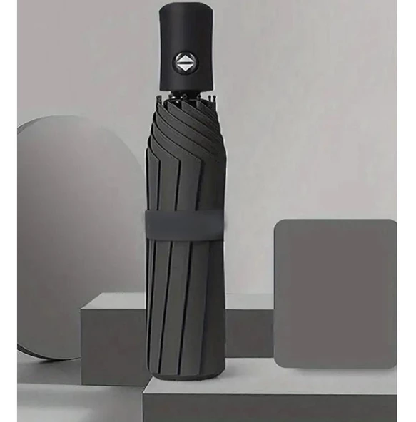 full otomatik kısa çanta boy dayanıklı şemsiye erkek kadın tam otomatik siyah