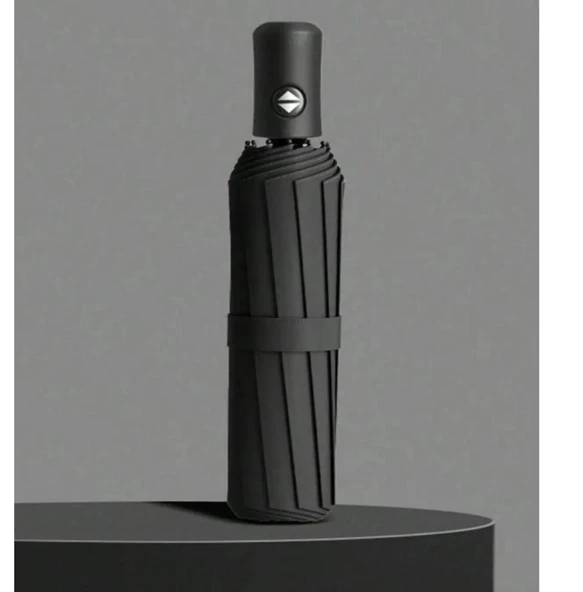 full otomatik kısa çanta boy dayanıklı şemsiye erkek kadın tam otomatik siyah - 3