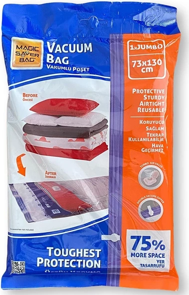 Magic Saver Bag Vakumlu Hurç Poşet Jumbo Beden 73 x 130