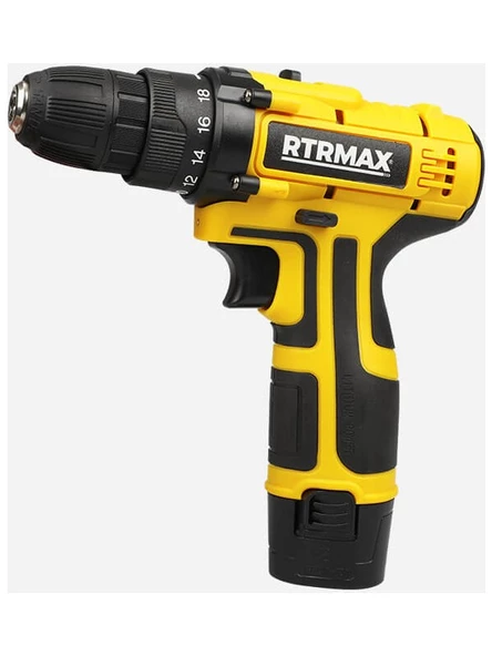 Rtrmax Akülü Matkap12V Lİ-İON 1.3 AMP ÇİFT Akü Rtm332