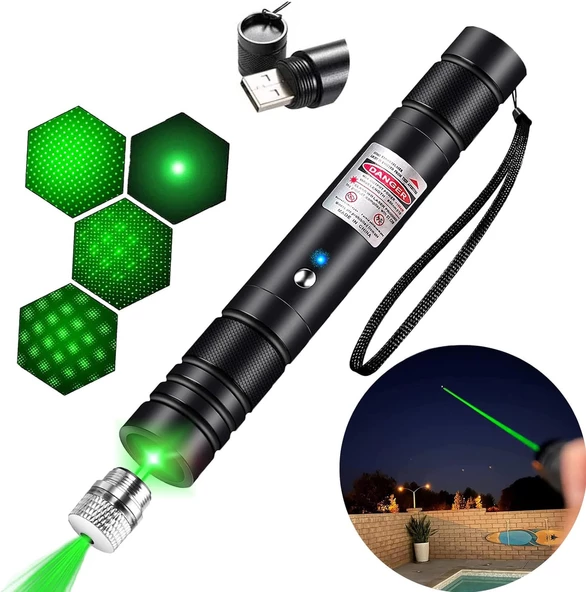 Fenerix PRO-303 USB Şarjlı Yeşil Lazer Pointer