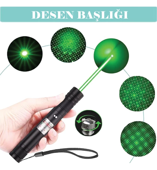 Fenerix PRO-303 USB Şarjlı Yeşil Lazer Pointer - 2
