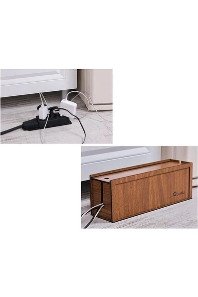 Kablo Kutusu 40x12x14 cm Kablo Priz Düzenleyici Organizer - 3