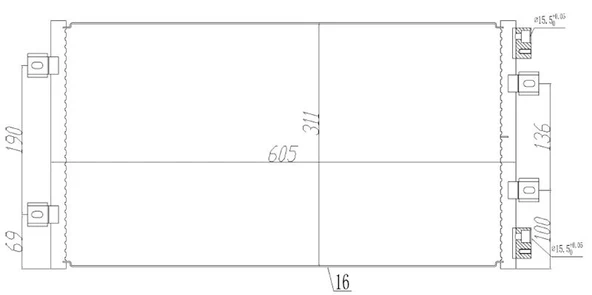 KONDENSER FIAT PUNTO II 1.2 I. 1.2 I 16V 01-02 - ORIS CFI369016