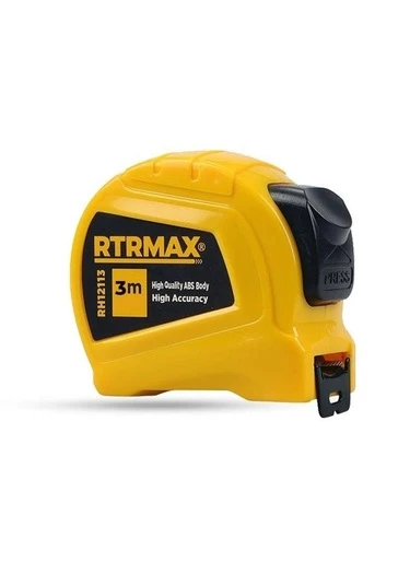 Rtrmax Çelik Şerit Metre 3 Metre 16 MM Stoplu RH12111 ürün görseli