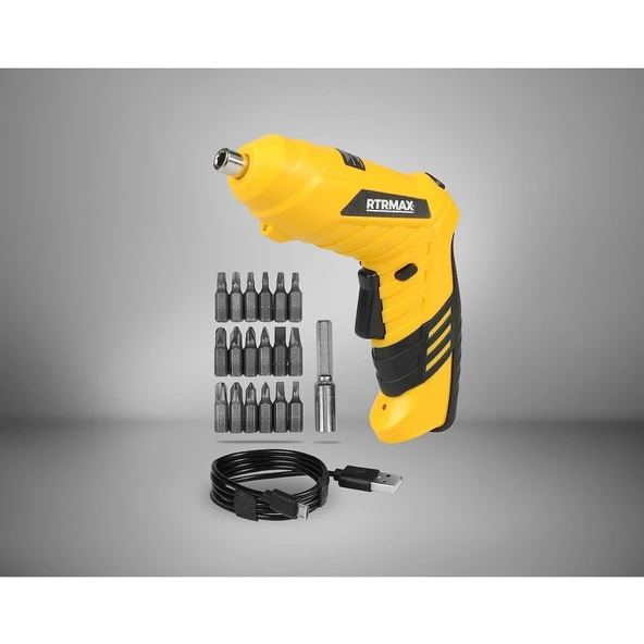 Rtrmax RTM326 3.6V Çift Fonksiyonlu Akülü Tornavida Seti ürün görseli