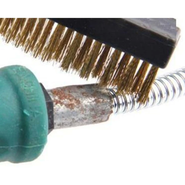 Rtrmax Plastik Saplı Tel Fırça Kir Pas Temizleme Fırçası NO:6 - 3