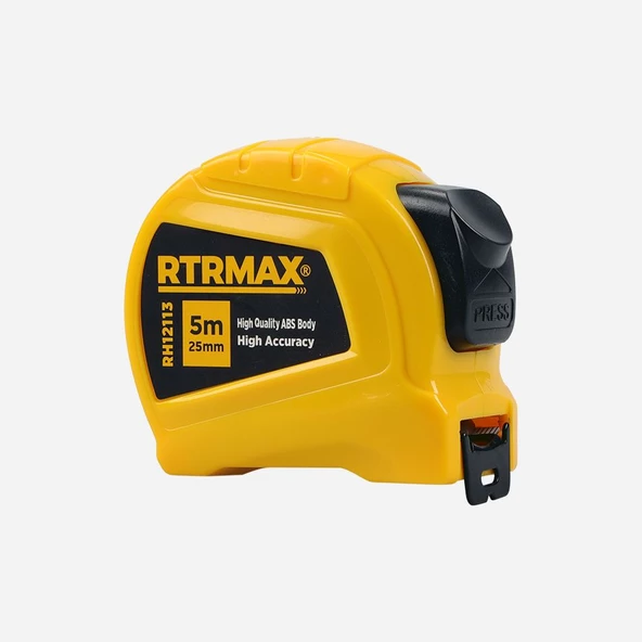 Rtrmax Çelik Şerit Metre 5 Metre 25 MM Stoplu RH12113 ürün görseli