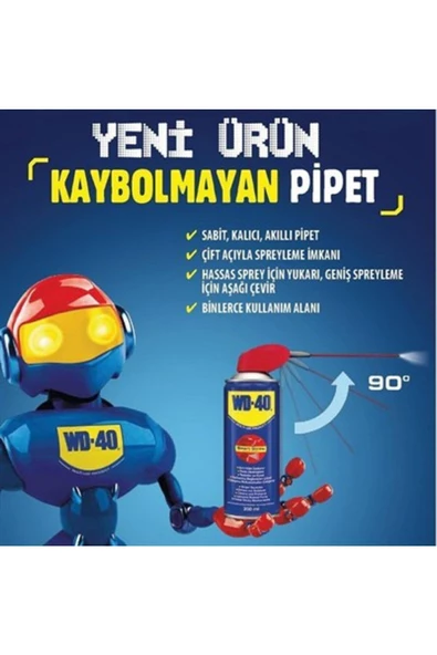 Wd 40 Smart Straw Akıllı Kaybolmayan Pipetli Pas Sökücü Yağlayıcı 350 ml - Resim 4
