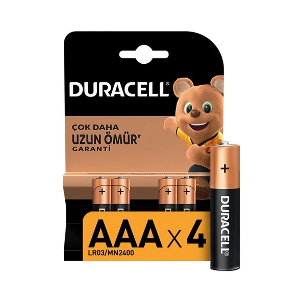 Duracell Alkalin Aaa Ince Kalem Pil 4'lü Paket