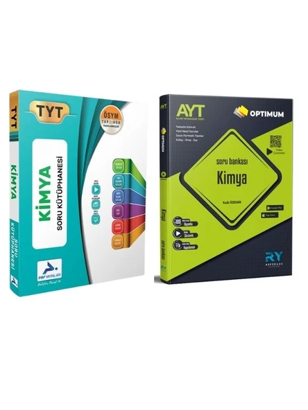 Referans Yayınları AYT Kimya Soru ve PRF TYT Kimya Soru 2li Set