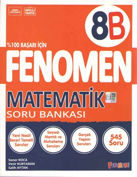 Fenomen Okul Yayınları Lgs 8. Sınıf Matematik B Soru Bankası - 2